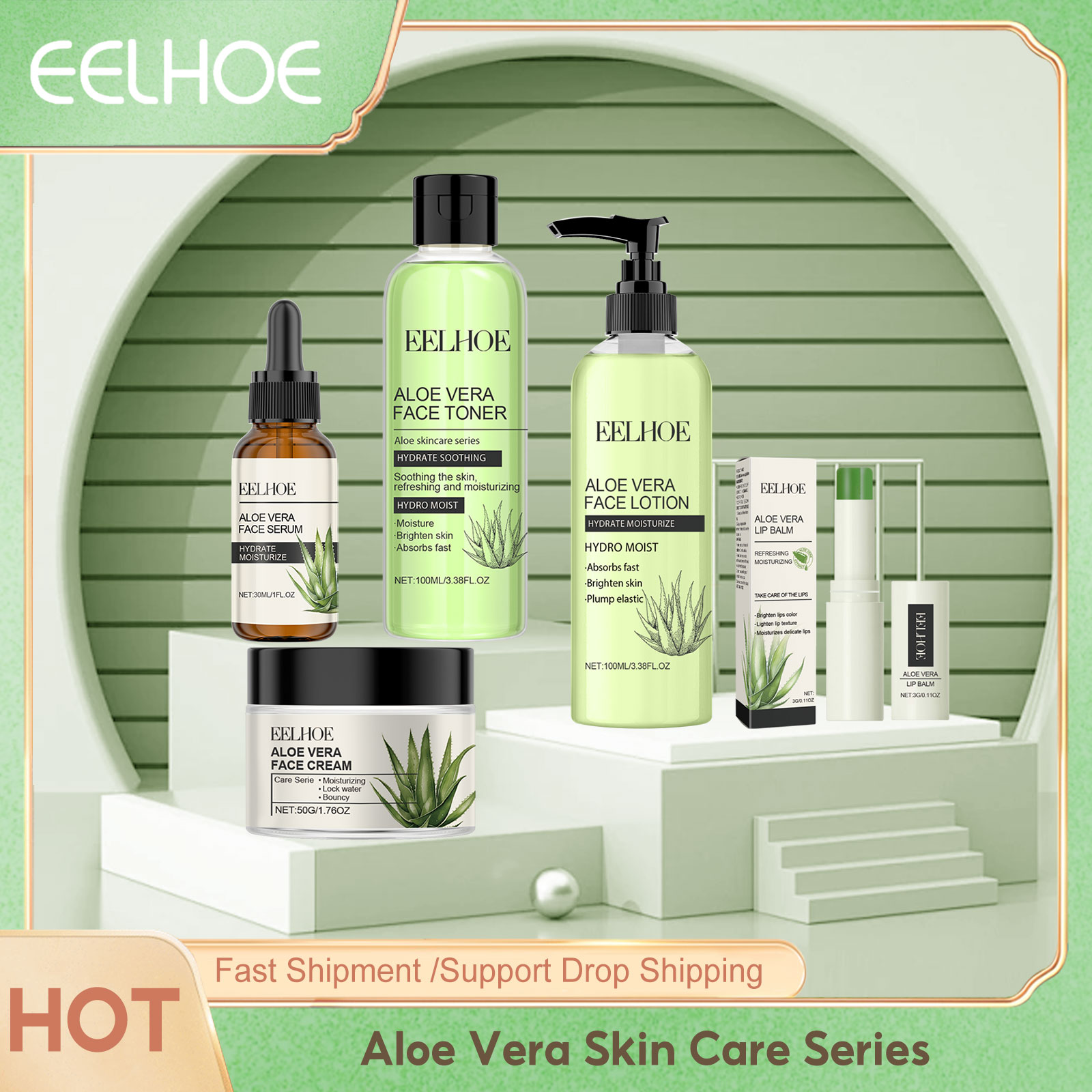 Luxury Skincare Set - Seri Perawatan Kulit Lidah Buaya Eelhoe