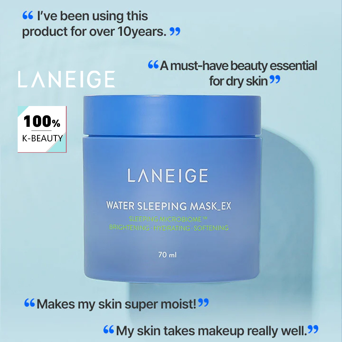 Luxury Skincare Mask - LANEIGE Water Sleeping Mask 70ml, Hidrasi