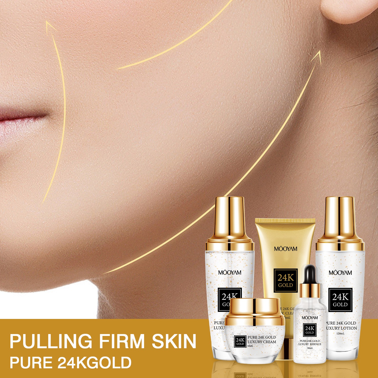 Perawatan Kulit 24K Gold LUXUR - Luxury Skincare Set ulasan dan harga