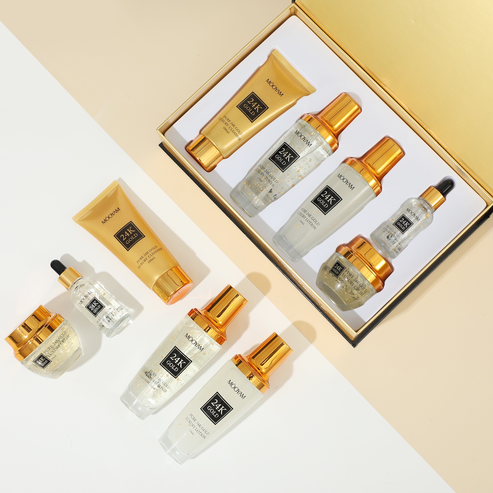 Perawatan Kulit 24K Gold LUXUR - Luxury Skincare Set ulasan dan harga